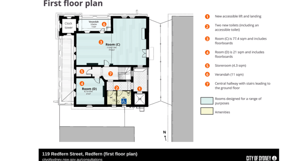First-floor plan