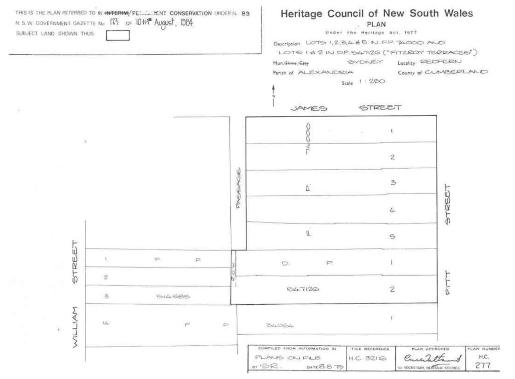 Fitzroy Terrace Plan